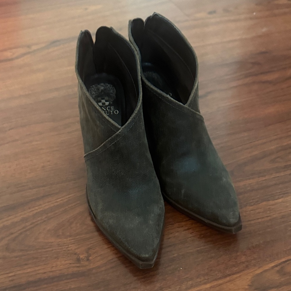 Vince Camuto Charcoal Ankle Booties